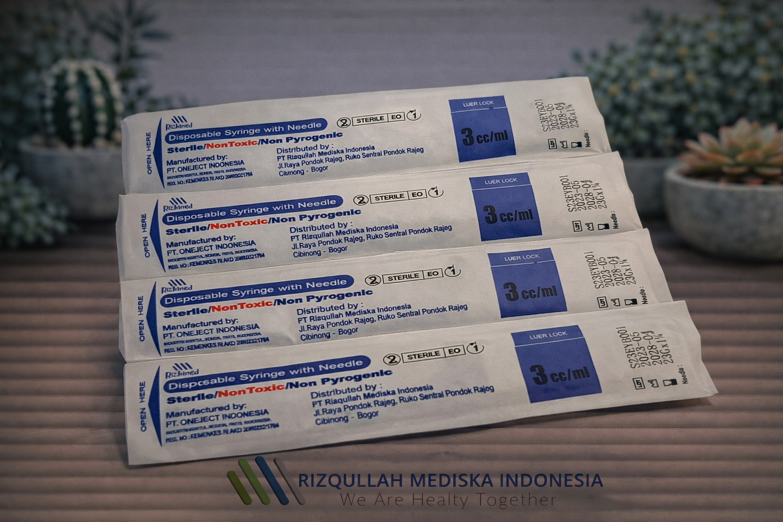 RIZKIMED Disposable Syringe 3 ml 23G x 1 ¼ Back RIZKIMED Disposable Syringe 3 ml 23G x 1 ¼.png